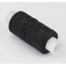 Нитки 40ЛШ 200м №115 1шт черный Красная нить 1232521