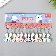 Брелок резина "Мяч и футбольный кед" МИКС 4,5х2,5х1,5 см 5352395