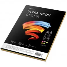 Бумага цветная OfficeSpace Ultra Neon Color A4, 75 г/м², 100л. 5 цветов 306553