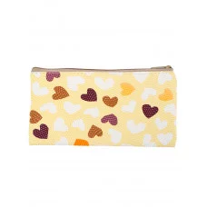 Пенал-косметичка СЕРДЕЧКИ бежевый (ПН-2511), капля ПН-2511