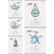 Тетрадь КЛЕТКА 18л. ПРЕКРАСНЫЕ КИТЫ (18-2752) цвет.мелов.обл. 181870