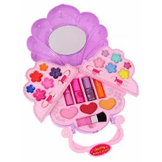 Набор детской косметики"Ракушка" (сухие тени, блески, помада, румяна, лак, аппл, кисть) в кор (Арт. КС-4353)