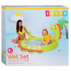 Бассейн надувной детский «Динозаврик», 119 х 109 x 66 см, от 2 лет, 58437NP