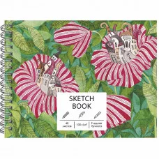 Скетчбук А6+ 40л "Цветочные города" КанцЭксмо ТС6405260