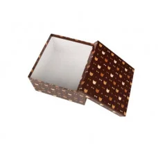 Коробка квадратная подарочная Джентлкот 10 х 10 х 5 см РазборПП-3361