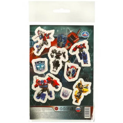 Наклейки бумажные 120*180 мм роботы Умка NBM-107748-TF