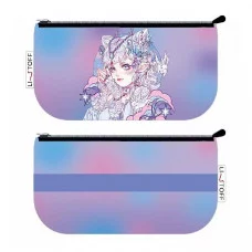 Пенал-косметичка на молнии (110х210) 1-секция. Ткань, полноцветная печать. Резинка - крепление на обложку. Инд.уп. OPP Fairy (Эксклюзив) ПМ0183