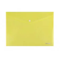 Папка-конверт на кнопке А4, 180мкм, желтый (ПК-3024/10) ПК-3024/10