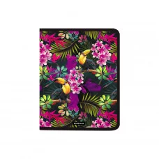 Папка для тетрадей А4+ молния вокруг пластик "Tropics" ассорти ERICH KRAUSE 49362 077867