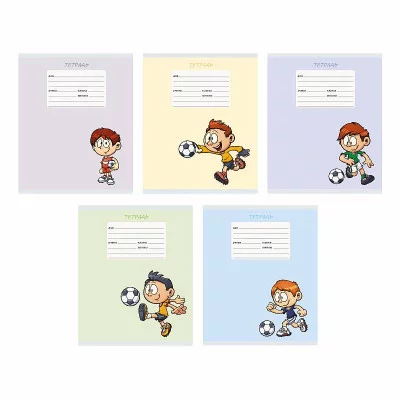 Тетрадь А5 18л "Футбольный клуб"  КанцЭксмо