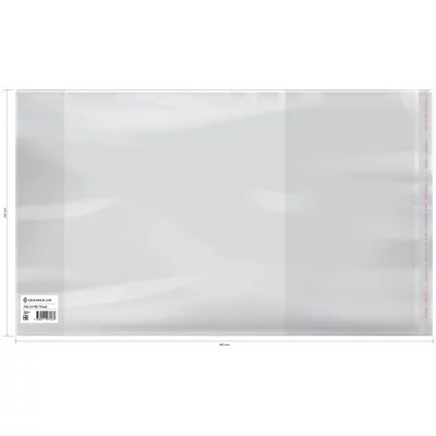 Обложка 243*400 для учебников старших классов, универсальная с липким слоем, Greenwich Line, ПП 90мкм, ШК 310245