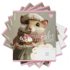 Тетрадь школьная ученическая ErichKrause Cake Master 18 листов, клетка 63262 018010154-63262