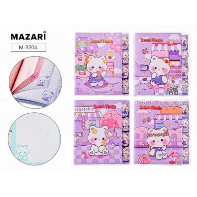 Блокнот КОШЕЧКИ 9х12.4 см, 80 л M-3204