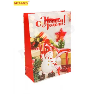Dream cards Пакет подарочный с мат. лам. 14х20х6,5 см (MS) Счастливого праздника! 210г ПКП-8903