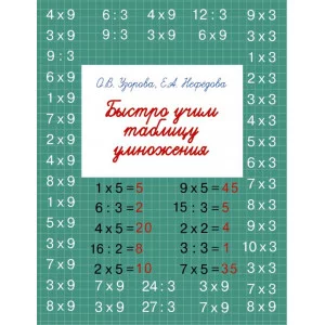 Быстрое обучение: методика О.В. Узоровой Узорова О.В. Быстро учим таблицу умножения 3