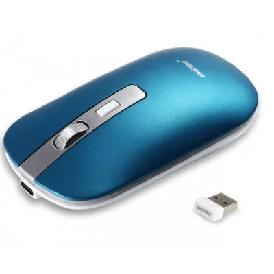 Мышь беспроводная Smartbuy 402CAG синий металлик