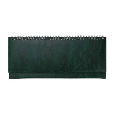 ПЛАНИНГ 56 л. недатир. EVERYDAY CHRONICLES - EMERALD (56-5042)греб,кожзам(зеленый),отстроч,300х130мм 56-5042