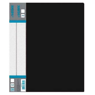 Папка на 4 кольца 30/25/О 0,6мм "Daily" сменн этик черный DEVENTE 3081414 317199