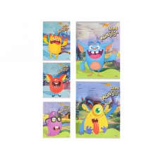 TМ"Profit"Тетрадь ЛИНИЯ 12л. ЖИЗНЬ МОНСТРИКОВ (12-4385) обл.-цвет. мелов. ТЛ1382