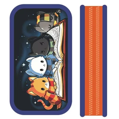 Пенал 2отдел. тканевый торец 190*105мм Ночные сказки ПО-090 Ночные сказки