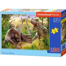 Пазл CastorLand 180 деталей Битва динозавров В-018413