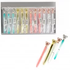 Ручка шариковая, Alingar, "Бабочка" синяя, 1,0 мм., soft корпус AL6673