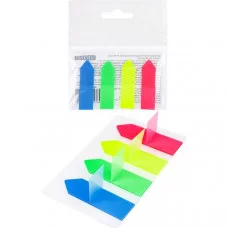 Закладки пластиковые со стрелочкой TM"Legend" 45х12мм, 4 цвета по 20 листов ЗС-8204