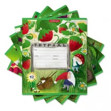 Тетрадь 12л линейка блест "Гномики" ERICH KRAUSE 48823 023027