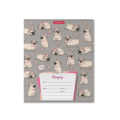 Тетрадь 24л клетка мелов "Chilling Dog" ERICH KRAUSE 52948 023245