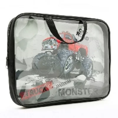 ПМД 2-83 Monster truck -папка менеджера А4(ручка - тесьма), 350х265x45 мм,ПВХ
