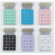 Калькулятор для детей 8 разрядный, питание от батарейки, размер калькулятора 85*55*8 mm ассорти KK-1020-2 чёрный