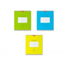 Тетрадь школьная ученическая ErichKrause® Классика Bright ассорти, 24 листа, клетка 