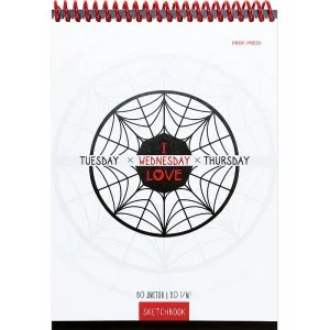 Скетчбук А5, 80л, WEDNESDAY WHITE на спирали 80-5078