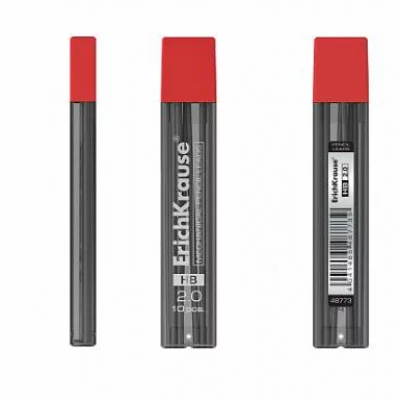 Грифели ErichKrause для механических карандашей 2.0 мм, HB  48773