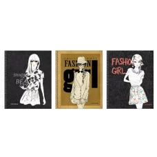 Тетрадь А5 80л "Fashion Girl" КанцЭксмо ТСЛ807714