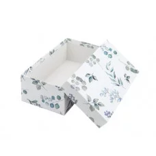 Коробка прямоугольная подарочная Акварель и листья 17,5 х 11 х 7 см РазборПП-4531