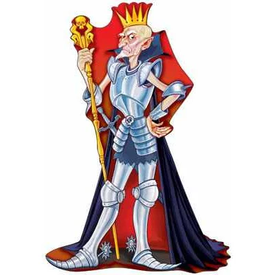 Ф-7081 Плакат вырубной А3. Кощей (с блестками и уф-лаком)