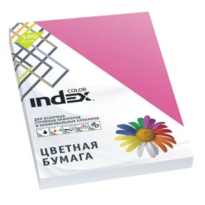 Бумага цветная, Index Color, 80гр, А4, ярко-розовый 22 100л INDEX COLOR A29517