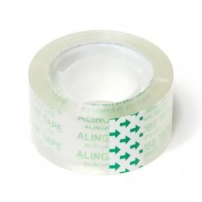 Клейкая лента канцелярская Alingar, 18 мм * 22 м, основа полипропилен, прозрачная AL2598
