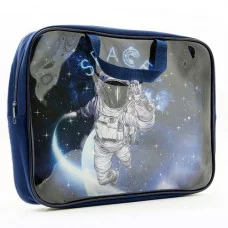 ПМД 4-83 Привет из космоса -папка менеджера А4(ручка - тесьма), 350х265x80 мм, плёнка ПВХ