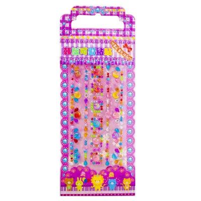 Наклейки-стразы Alingar, акриловые, пакет с европодвесом, "Яркий декор" AL8210