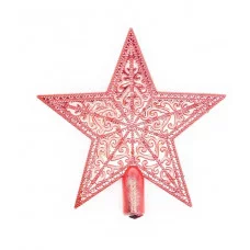 Верхушка на елку "Звезда ажурная " цв. красный 103319
