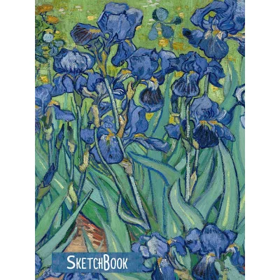СКЕТЧБУК А5. Ван Гог. ИРИСЫ (выб.лак, голубая резинка) 468-0-088-40250-5