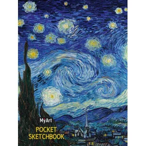 MyArt. Pocket СКЕТЧБУК. Ван Гог. ЗВЁЗДНАЯ НОЧЬ 468-0-088-44257-0
