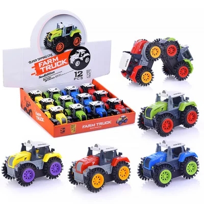 Машина-перевертыш "Фермерские трюки" на батарейках, в коробке D15