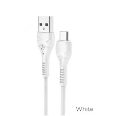Кабель USB - микро HOCO X37 Cool power, 1.0м, круглый, 2.1A, силикон, белый 6931474710505