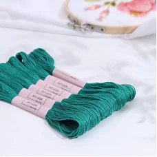 Нитки мулине 8±1м №3812, цена за 1шт., мятный АУ 4685565
