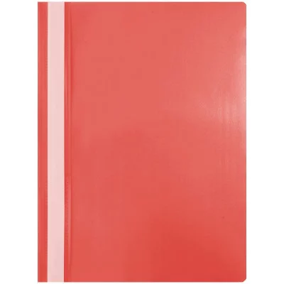Папка-скоросшиватель пластик. OfficeSpace А4, 120мкм, красная с прозр. верхом 240675