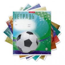 Тетрадь 24л клетка мелов "Мяч в игре" ассорти ERICH KRAUSE 49237 023038