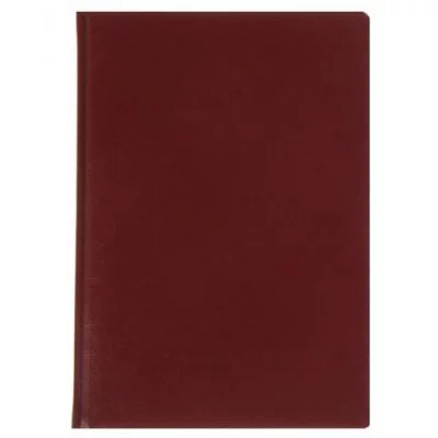 Еженедельник недатированный А4, 72 листа «Виладж», искуственная кожа, бордовый 72-1477